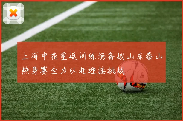 上海申花重返训练场备战山东泰山热身赛全力以赴迎接挑战